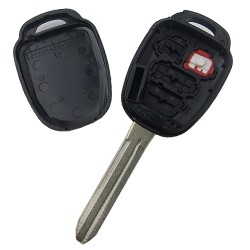 Toyota 3+1 button remote key blank - 3
