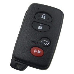 Toyota 3+1 button remote key shell (round button) - Toyota