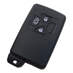 Toyota 3 button remote key shell , the blade with two side groove (black) - Toyota
