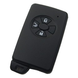 Toyota 3 button remote key shell , the blade with two side groove (black) - Toyota