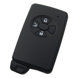 Toyota 3 button remote key shell , the blade with two side groove (black) - 1