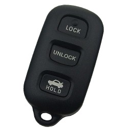 Toyota 3+1 button key blank the panic button is round - Toyota