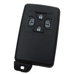 Toyota 4 button remote key shell , the blade with two side groove (black) - Toyota