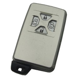 Toyota 4 button remote key shell with key blade - Toyota