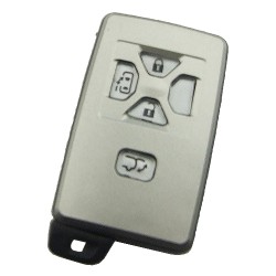 Toyota 4 button remote key shell with key blade - Toyota