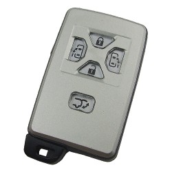 Toyota 5 button remote key shell with key blade - Toyota