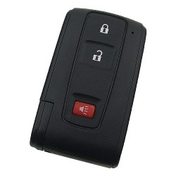 Toyota Daihatsu 2+1 button remote key blank with blade - Toyota