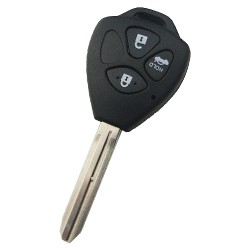 Toyota upgrade 3 button remote key blank with TOY43 blade - Toyota