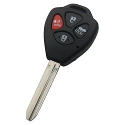 Toyota - Toyota upgrade 3+1 button remote key blank with TOY43 blade