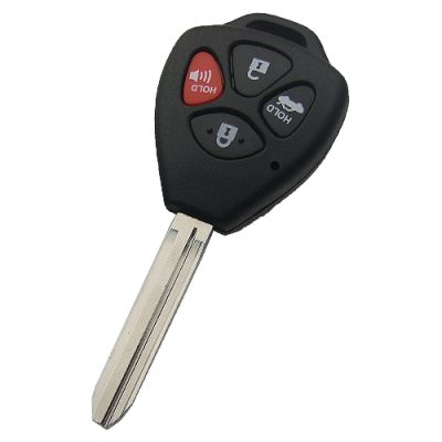Toyota upgrade 3+1 button remote key blank with TOY43 blade - 1