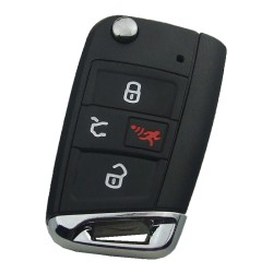 Volkswagen Golf 3+1 Buttons HU162 Key Shell - 