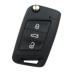Volkswagen Golf 7 3 Buttons Key Shell - Volkswagen