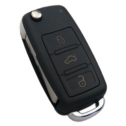 Volkswagen Touareg 3 Button Flip Remote Key (AfterMarket) (315 MHz, ID46) - Thumbnail
