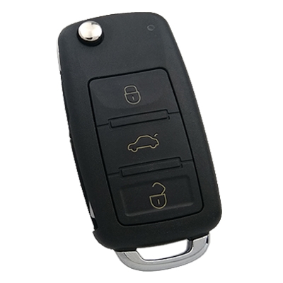 Volkswagen Touareg, Phaeton 3 Button Flip Remote Key (AfterMarket) (433 MHz, ID46)