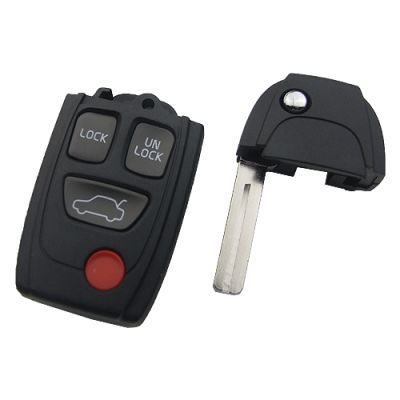 Volvo 3+1 button remote key blank - 3