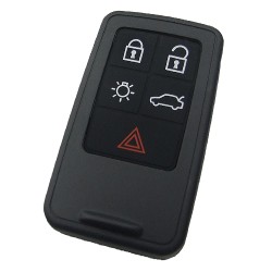 Volvo - Volvo 5 button remote key shell with 2 parts battery clamp