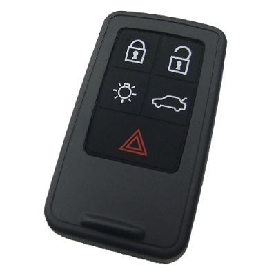 Volvo 5 button remote key shell with 2 parts battery clamp - 1