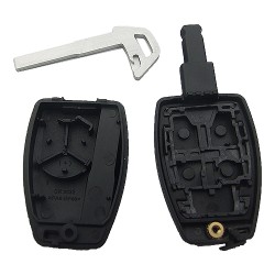 Volvo 5 button remote key shell with key blade - 3