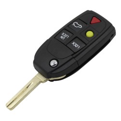 Volvo 5 Buttons Flick Blade Key Shell - Volvo