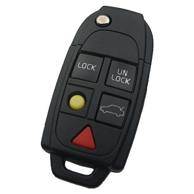 Volvo 5 Buttons Flick Blade Key Shell - 1