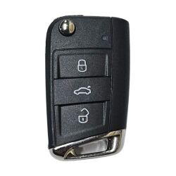 VW original keyless 3 button remote key 434mhz with 2G6 959 752D with MQB49/5C/NCP21A2W chip CMIIT ID 2016dj3959 with 434mhz original PCB+ Aftermarket shell - 1