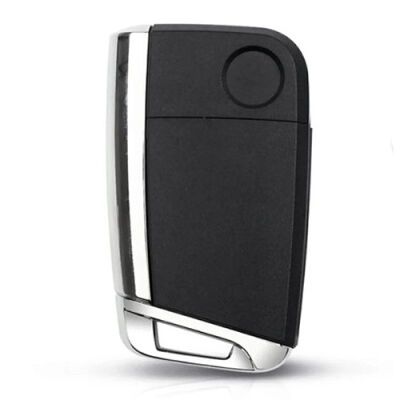 VW MQB platform 3 button Keyless flip remote key with AES ID48 chip-434mhz & HU66 blade, used for T-Cross - 2