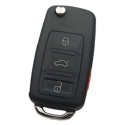 Volkswagen - VW Touareg Proximity Flip Remote Key 3 Buttons 433MHz PCF7943A Transponder