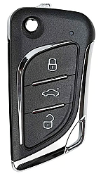 Xhorse Flip Remote Key 3 Buttons Knife Style Wire Type XKLKS2EN - Xhorse