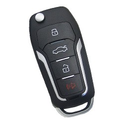 Xhorse - Xhorse VVDI Key Tool VVDI2 Flip Remote Key 3+1 Button Ford Type with Super Transponder XEFO01EN