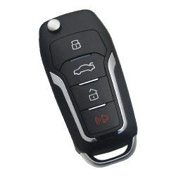 Xhorse - Xhorse VVDI Key Tool VVDI2 Wireless Flip Remote Key 3+1 Button Ford Type XNFO01EN