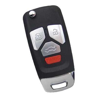 Xhorse VVDI Key Tool Wire Flip Remote Audi Type 3+1 Button XKAU02EN - 1